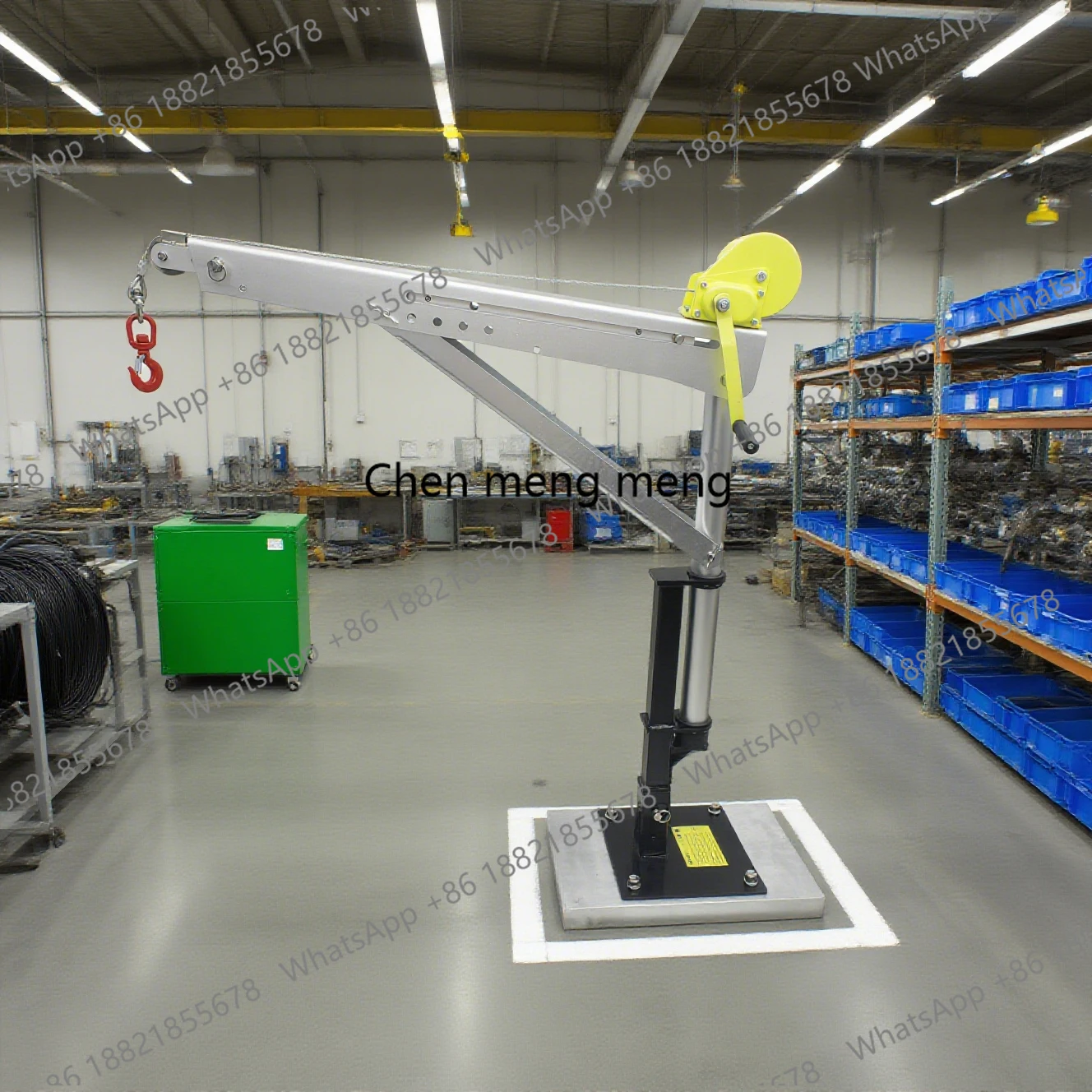 

Portable Aluminum Folding Davit Crane 400kg 500kg Lift for Boat Tender Hand Electric Gear Bearing System