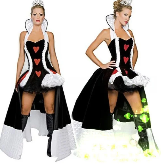 

Новинка 2025 года, костюм ведьмы на Хэллоуин, Red Heart Queen, женская одежда, сценическое представление, традиционный китайский этнический костюм