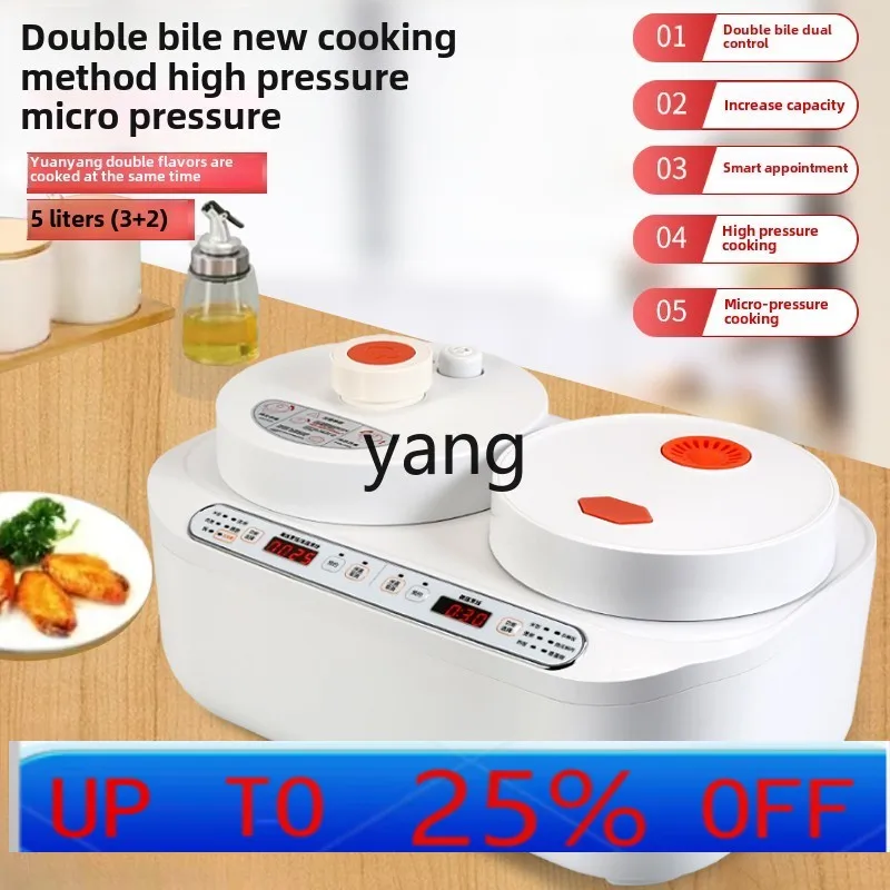 LH automatic double bile rice cooker 5 liters reservation double spell multi-functional integrated high pressure pot