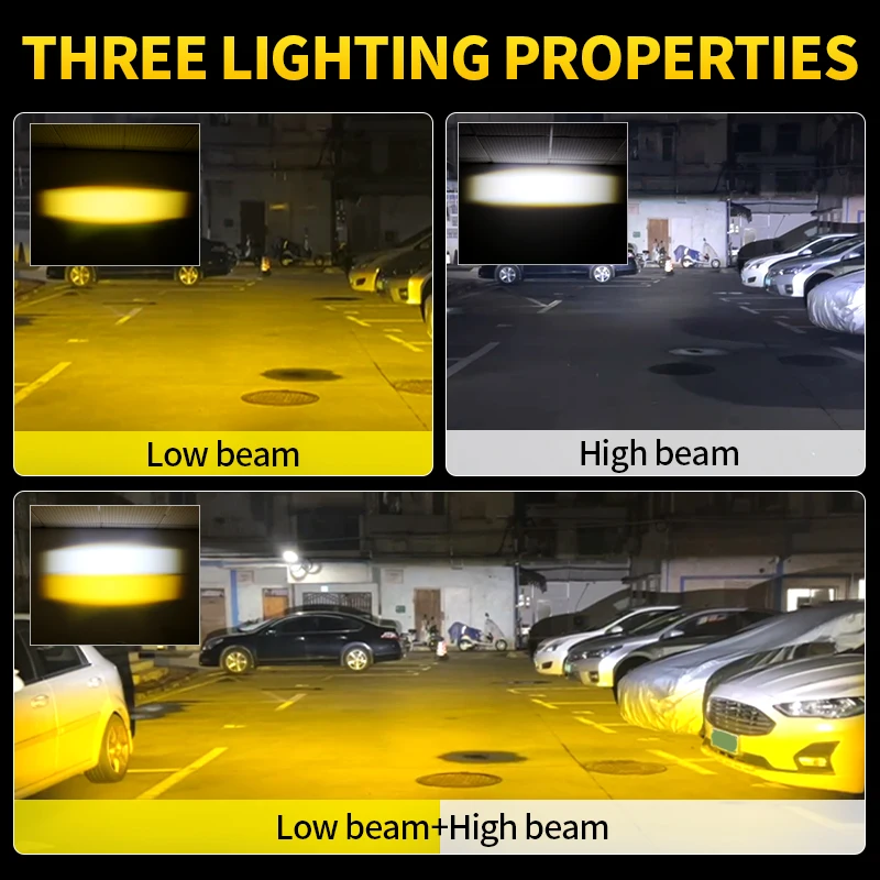 1 Set LED Motorcycles Headlights Dual Color Spotlight Truck Car SUV ATV Off Road for Arctic Cat Prowler Pro/Riot 6000 8000 9000