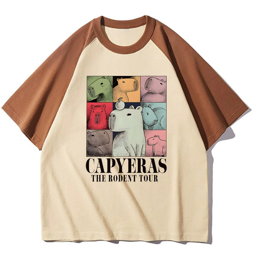 Capybara-Teen Psychedelic Pastel Tshirt, Retro University Tshirt, Confortable, Vintage, Pop Culture, Graphic Aesthetic, 2000s, 2000