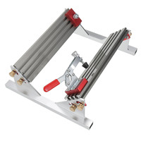 Adjustable Spline Jig for Table Saw & Router Table Silver Aluminum Alloy Material 1/2in-16in Project Size Compatibility with 4