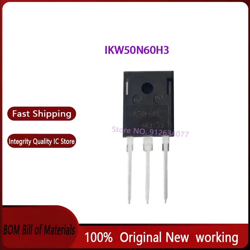 10pcs/ lot IKW50N60H3 K50H603 TO 100% Brand New Original