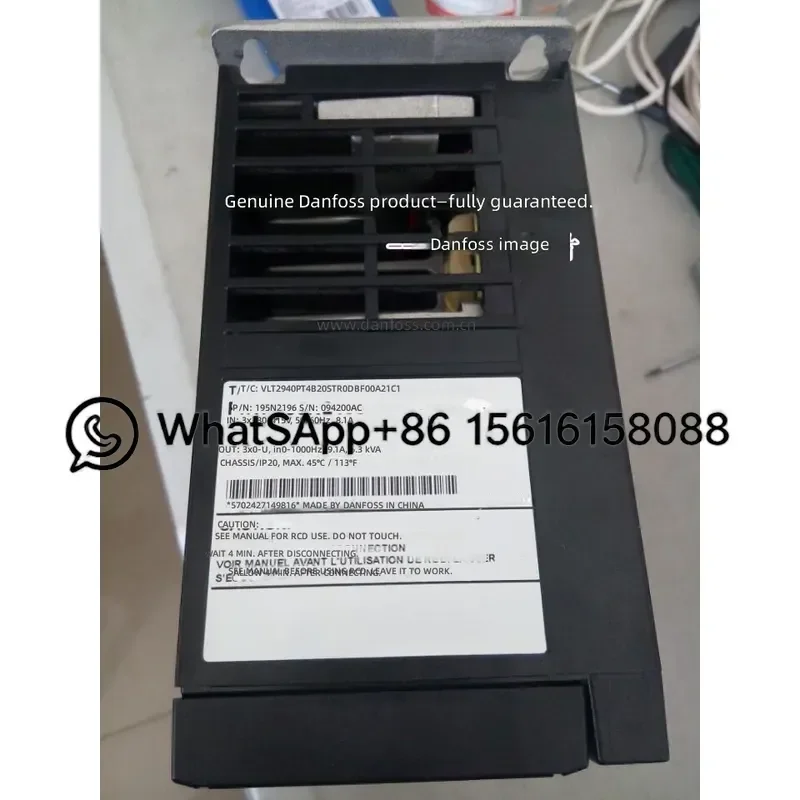 Danfoss VLT 2900 Series Inverter Drive 4KW 3 Phase AC Variable Frequency Drive Model 195N2196 VLT2940PT4B20STR0DBF00A21C1