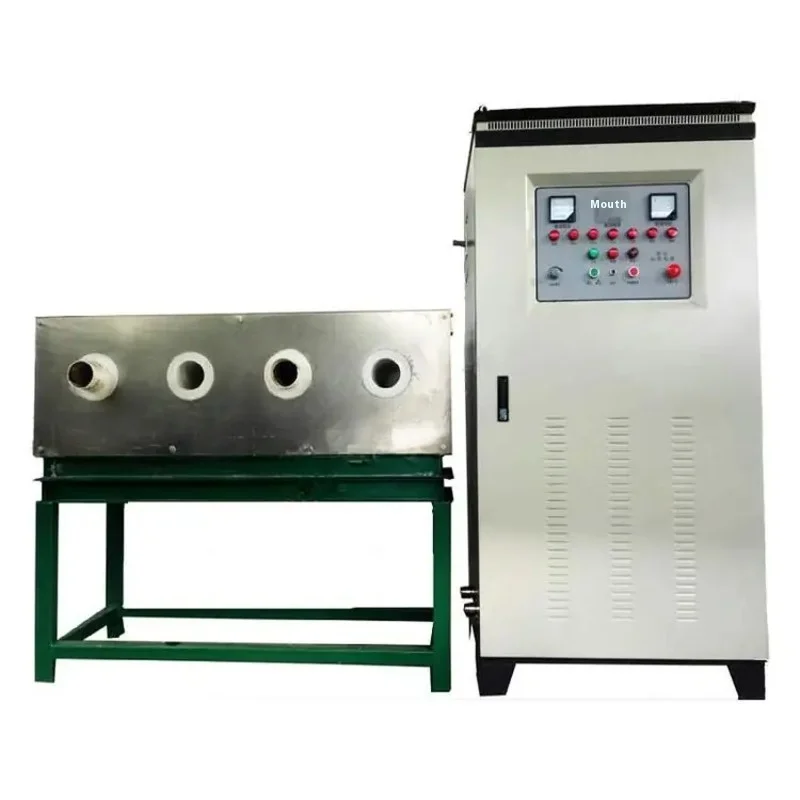 Small Pollution Medium Frequency Induction Furnace for Steel Bar Making Forging Extrusion Blanking Steel Copper Aluminum