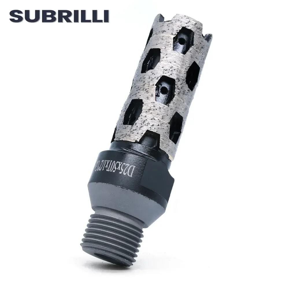 Imagem -05 - Subrilli Gás Diamante Dedo Bit para Pedra Granito Mármore Núcleo Bit para Perfuração Moagem Metal Bond Peça