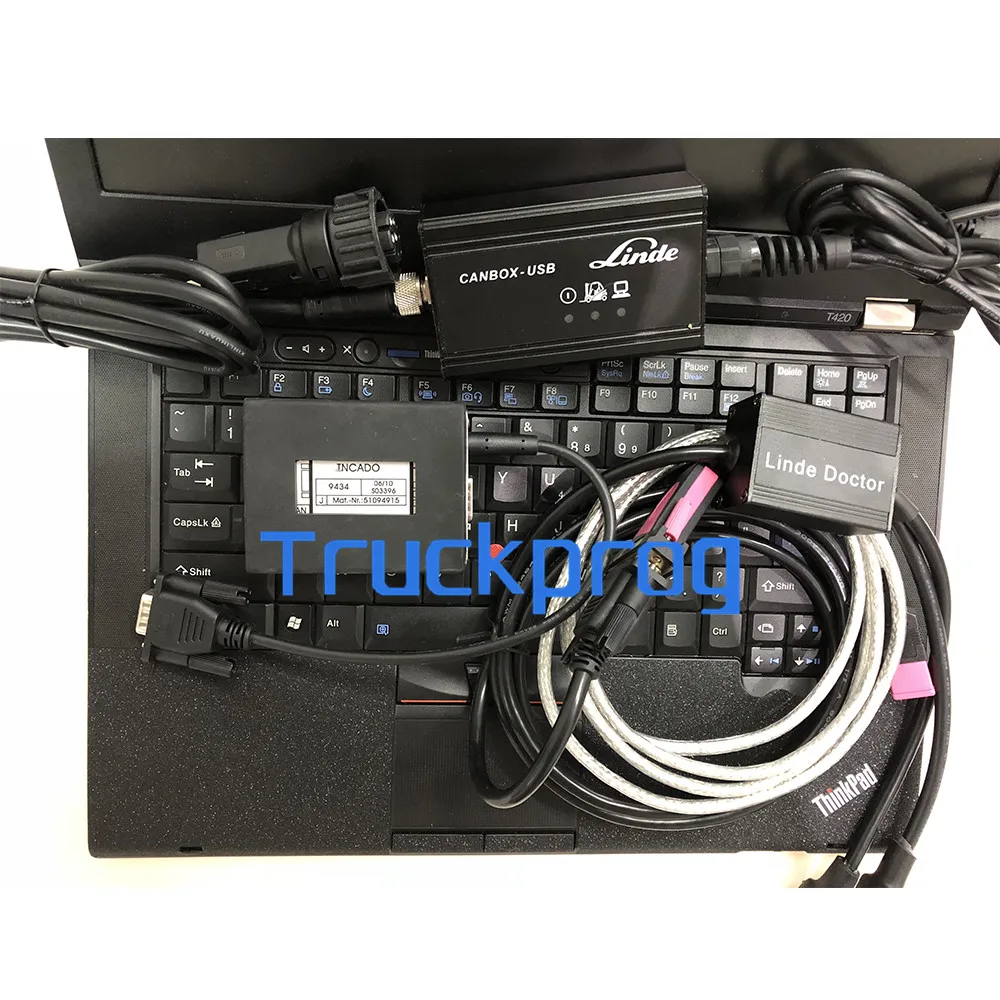 for Judit Incado Box Diagnostic Kit JUDIT 4 Jungheinrich Linde Canbox Doctor Forklift Truck Diagnostic Kit+CF19 Laptop