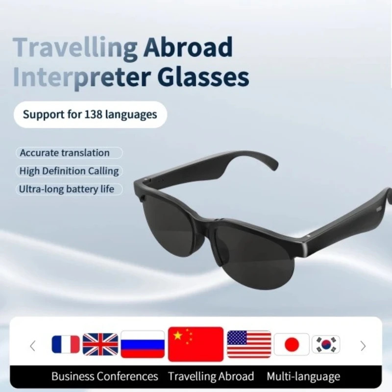 XG88 PRO AI lunettes de traduction intelligentes lunettes Bluetooth sans fil avec Microphone écouteurs lunettes lunettes de soleil de sport