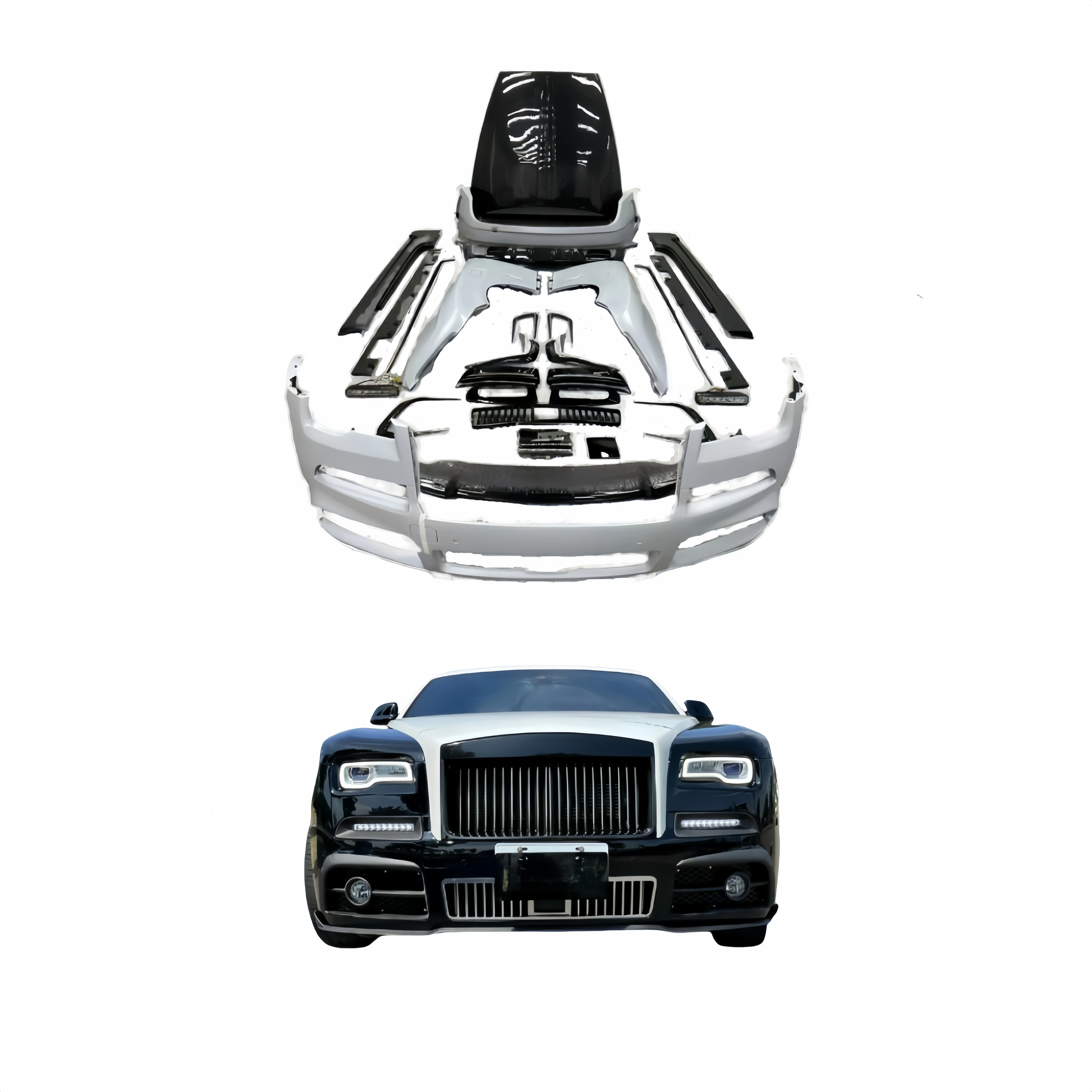 

For Suitabler Rolls Royce Phantom II Upgraded Mansory Surround Kit