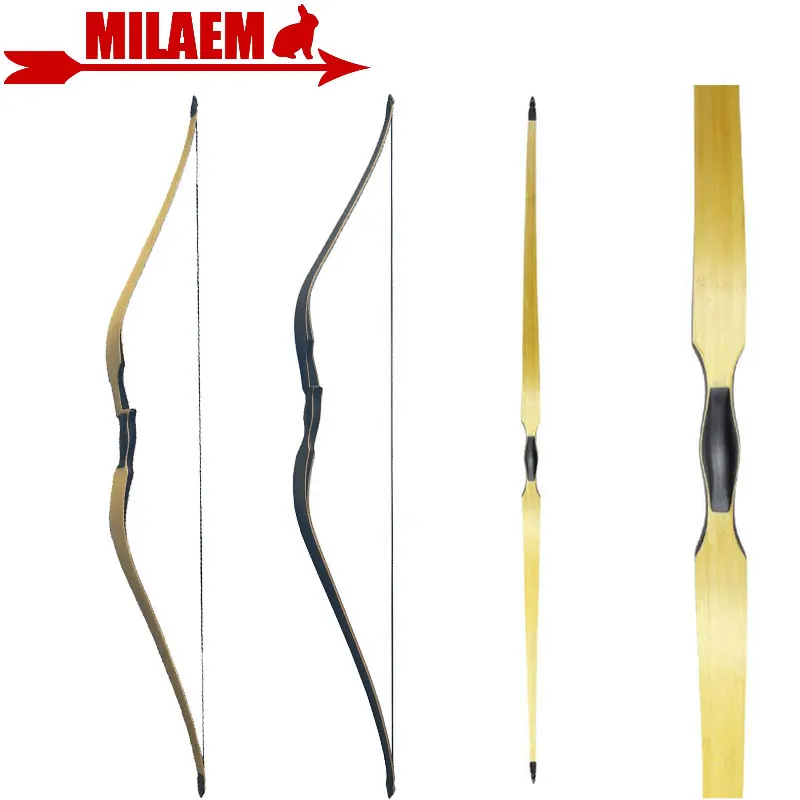 

60inch Archery Longbow Bow 20-50Lbs Traditional Bow Handmade Laminated Horsebow LH/RH Target Hunting Shooting Accessories