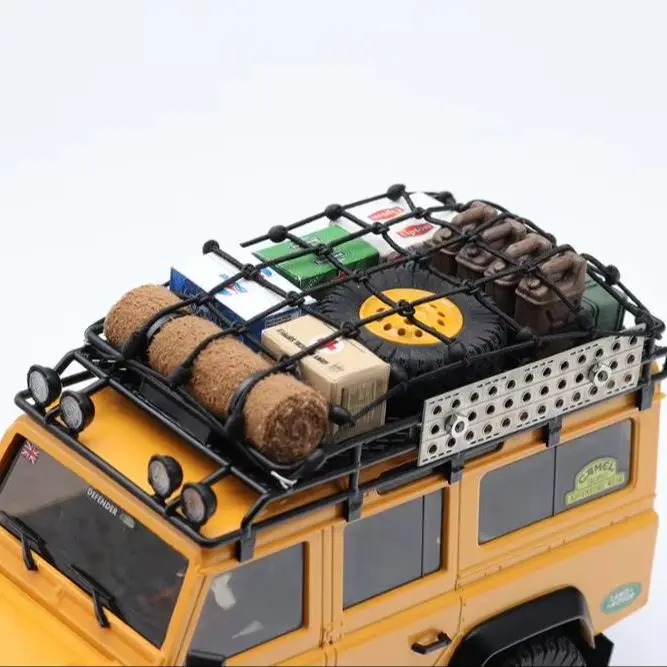 Rc Model Climbing Car 1:35 32 24 Handmade Luggage Rack Pocket Net A01 A02 A03 Decoration Pieces For Defender Pajero Wrangler