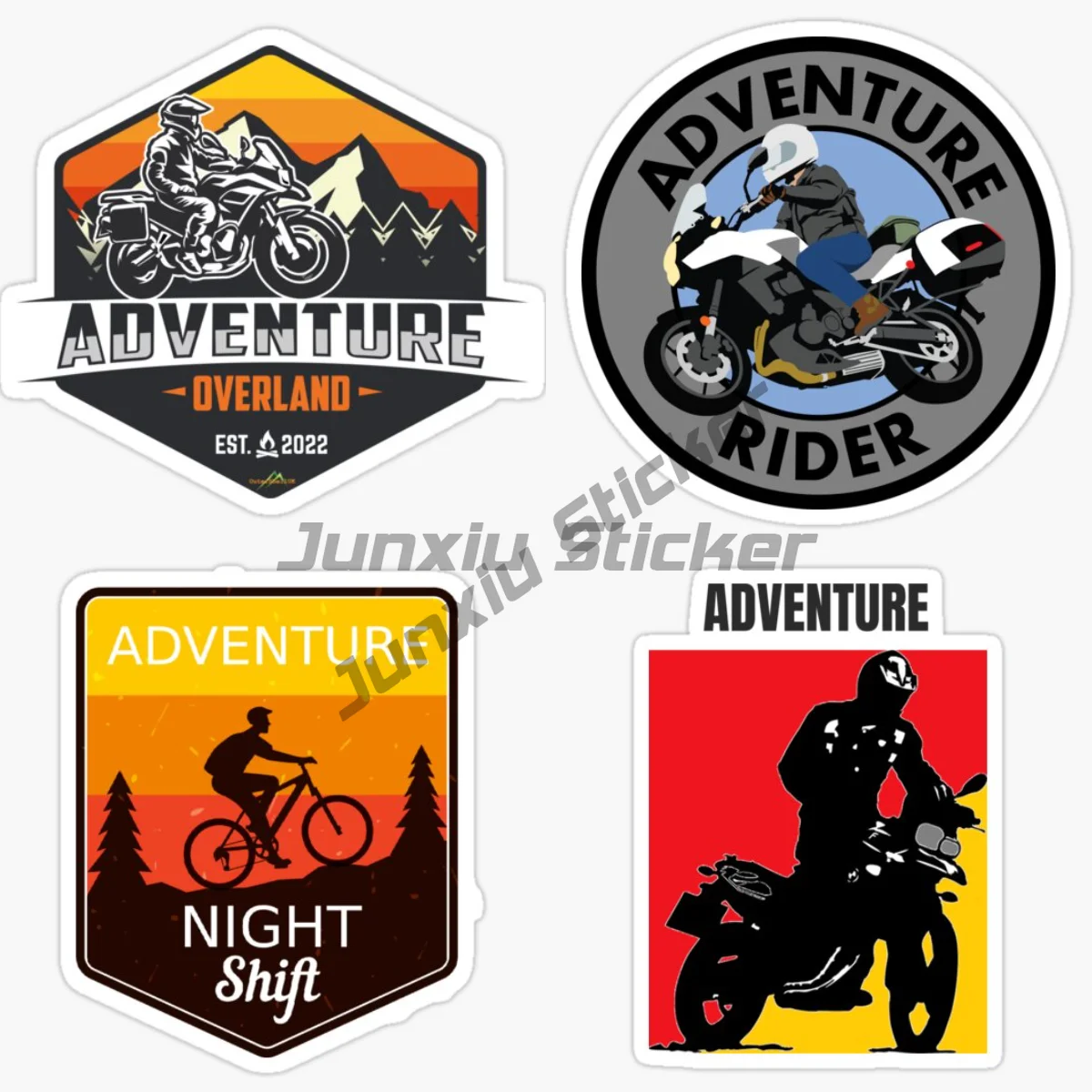 ADVENTURE Motorcycle Riders BIKE Car Sticker Decor Auto Motocross Racing Laptop Helmet Trunk Wall Vinyl Self-adhesive Decal