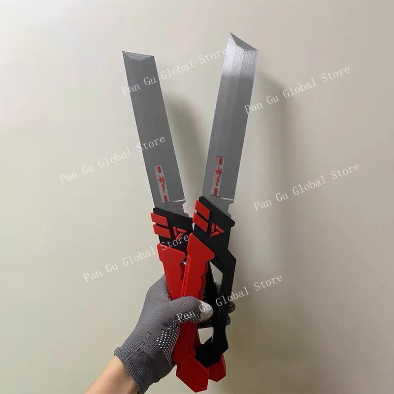 

45 см/17,72 дюйма самурайский нож ZenlessZoneZero Game 3D модель с принтом реквизит периферийные устройства NekoMiya MaNa косплей товары для вечеринок игрушка в стиле регло