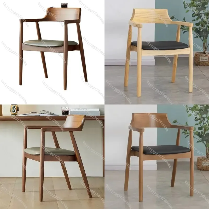 Pink Wooden Vanity Chair Modern Nordic Style Ergonomic Dining Seat for Salon Office Kitchen Restaurant Furniture Luxury Home