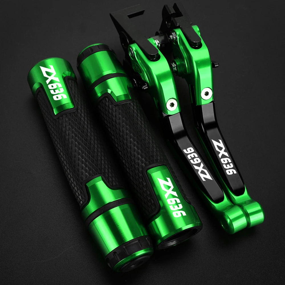 

Brake Clutch Lever Handle Grips For Kawasaki Ninja ZX636 ZX 636 ZX6RR 2005 2006 Accessible CNC Motorcycle Adjustable Folding