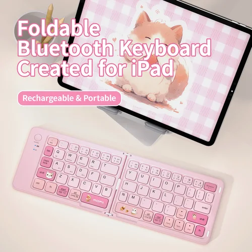 Imagen 1 del producto Mini teclado silencioso inalámbrico Bluetooth Z1 de 10 pulgadas con teclas cuadradas, Compatible con tres sistemas para teléfonos e iPad