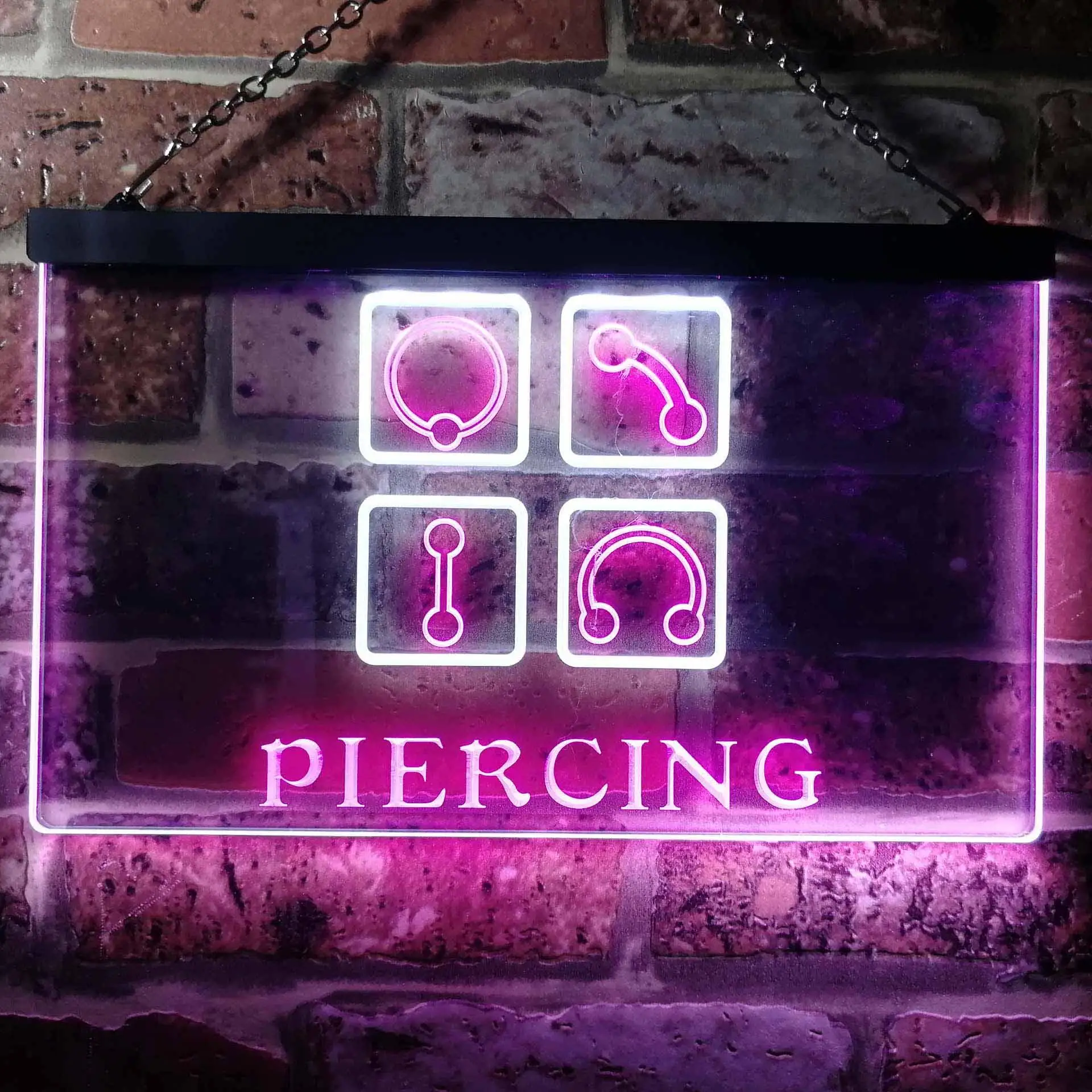 PIERCING Dual Color Led Neon Sign st6-i0325