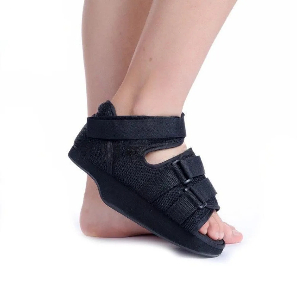 

Пост-обувь. Лечебная обувь на танкетке. Легкая обувь для облегчения пятки. Ортопедическая обувь с бандажами для ног. Обувь для перелома, прополки.