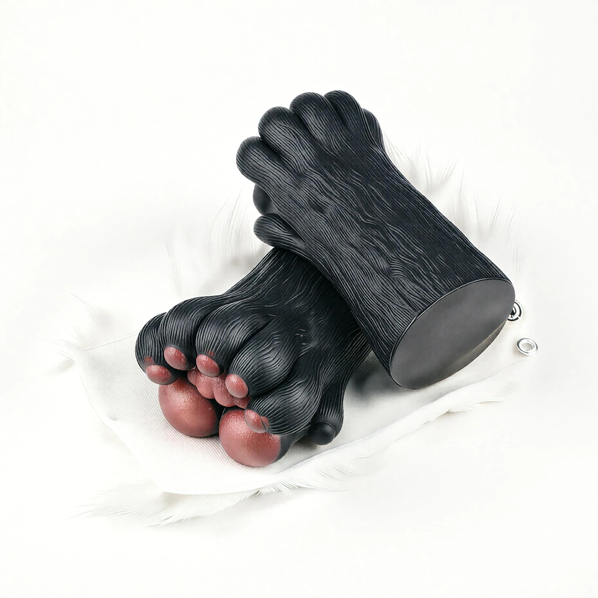 SHAZ Animal Claw with Fur, Silicone Male Masturbator Pocket Pussy Onahole, Tight Channel for Penis Training zabawki erotyczne