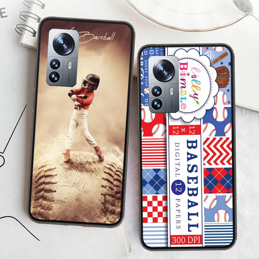 Baseball Phone Case For Xiaomi Mi 13 12 11T 10T 12T Pro 12X 11i 11 Ultra 10 Lite 5G 9 8 6X 5X A1 A2 Cover Capa Coque Fundas TPU