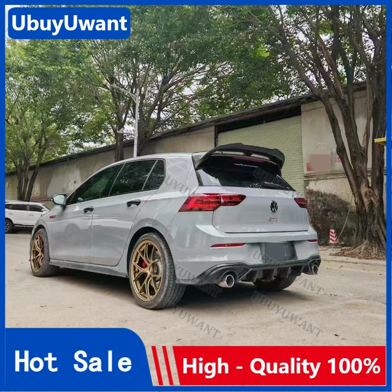 New Design 2020 To Up For Volkswagen VW Golf 8 MK8 Ⅷ GTI GTD GTE REAL CARBON FIBER Spoiler Rear Window Roof