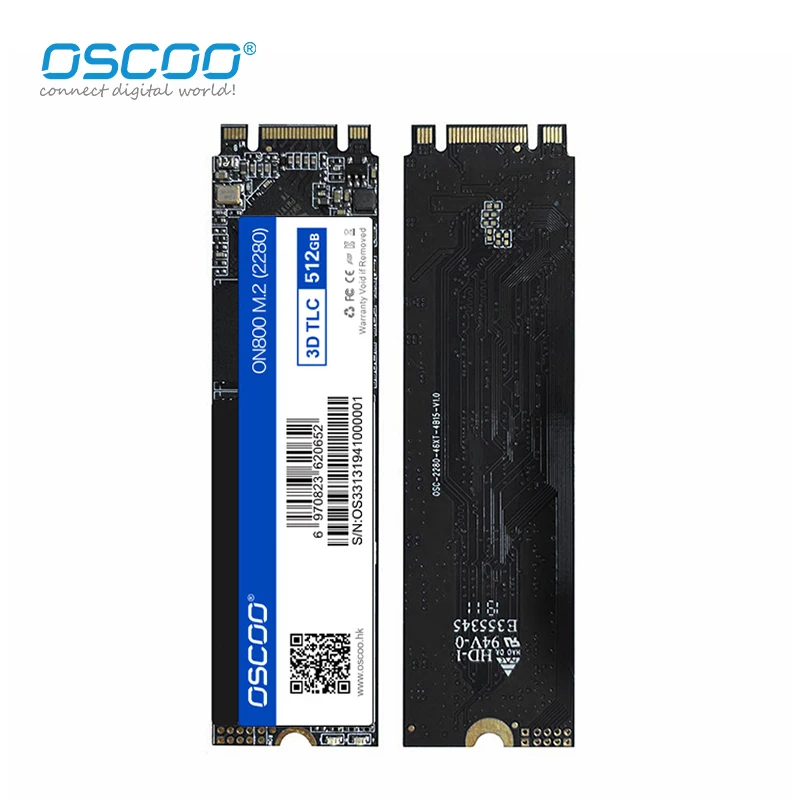 Imagem -03 - Oscoo Ssd M.2 Sata3 2280 128gb 256gb 512gb 1tb M.2 Ngff Ssd Disco Rígido Disco de Estado Sólido Interno para Laptop e Desktop