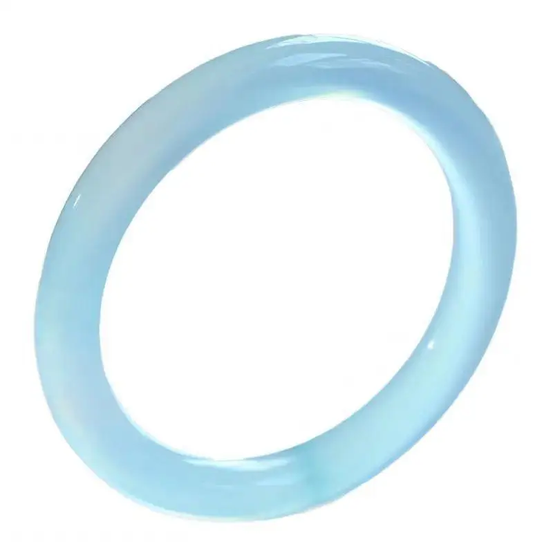 Azure Frozen Aquamarine Fat Round Strip Marrow Bracelet