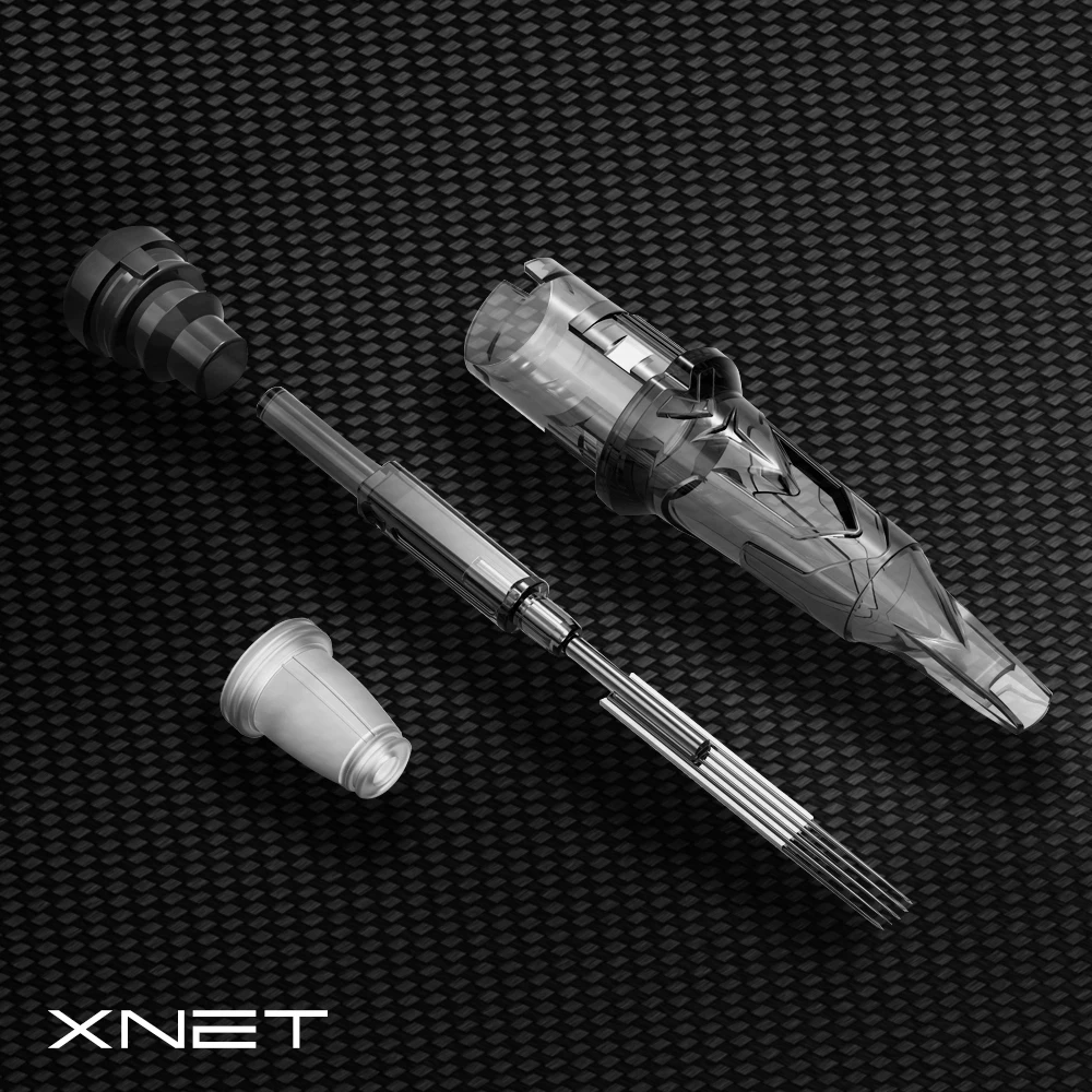 XNET X-RAY Cartridge Tattoo Needles Shadow Round RS Disposable Sterilized Safety Tattoo Needle For Cartridge Machines Grips