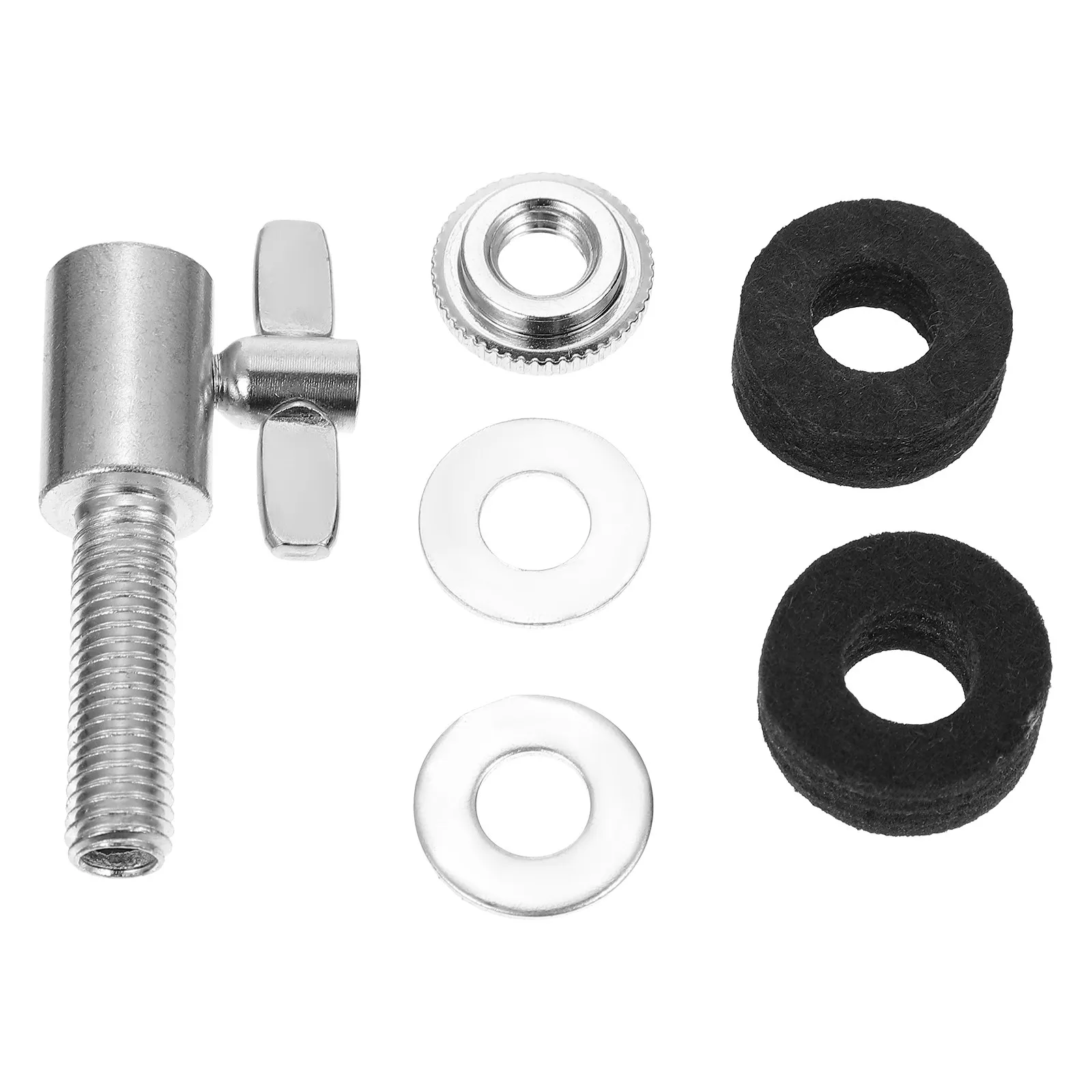 

Металлический хай-хэт с муфтой 6 мм, регулируемой гайкой и войлочной защитой, прочные детали для барабанов, аксессуары для ударных инструментов