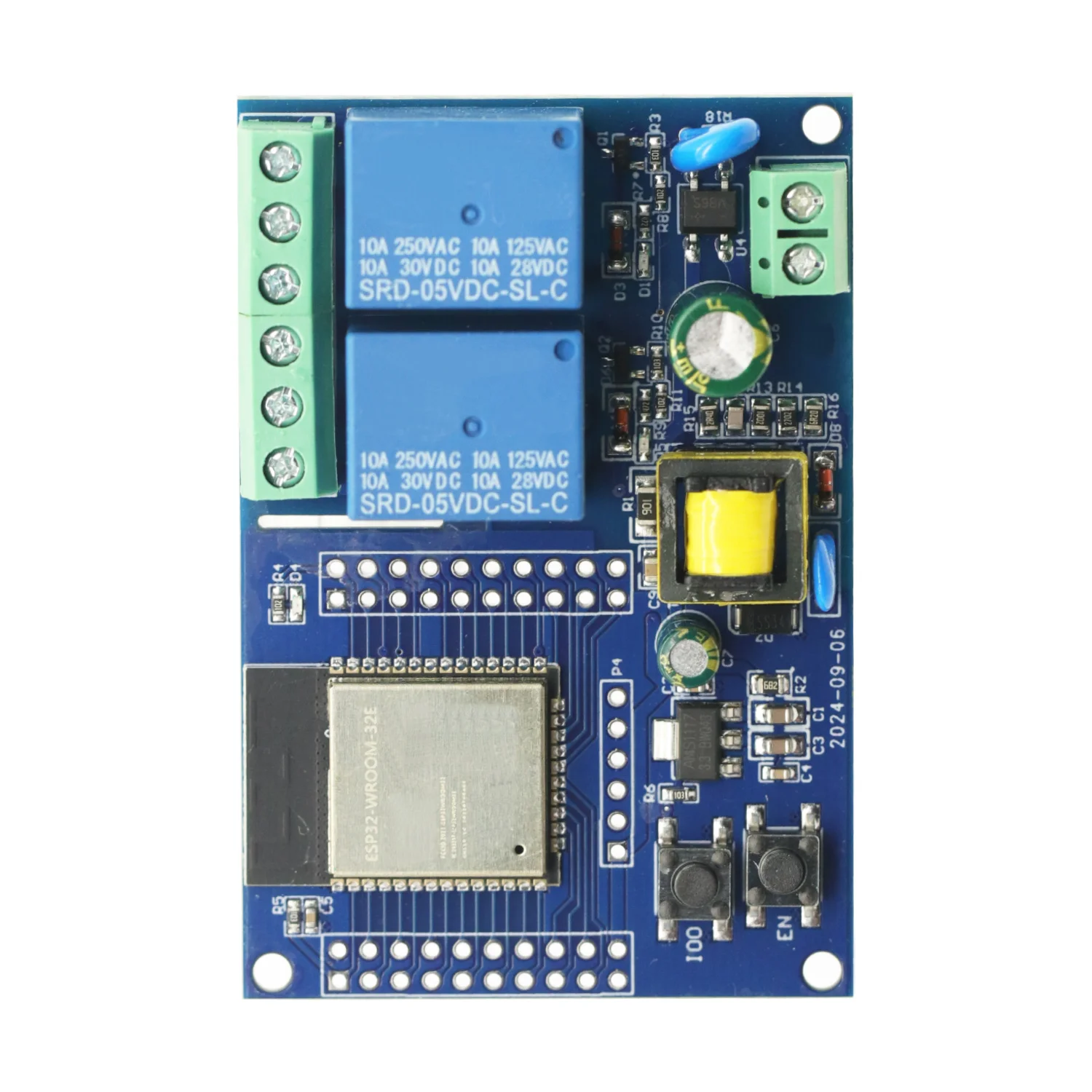 Carte de développement secondaire pour Ardu37, alimentation AC 220V, ESP32, Wi-Fi, Bluetooth, module 2 canaux