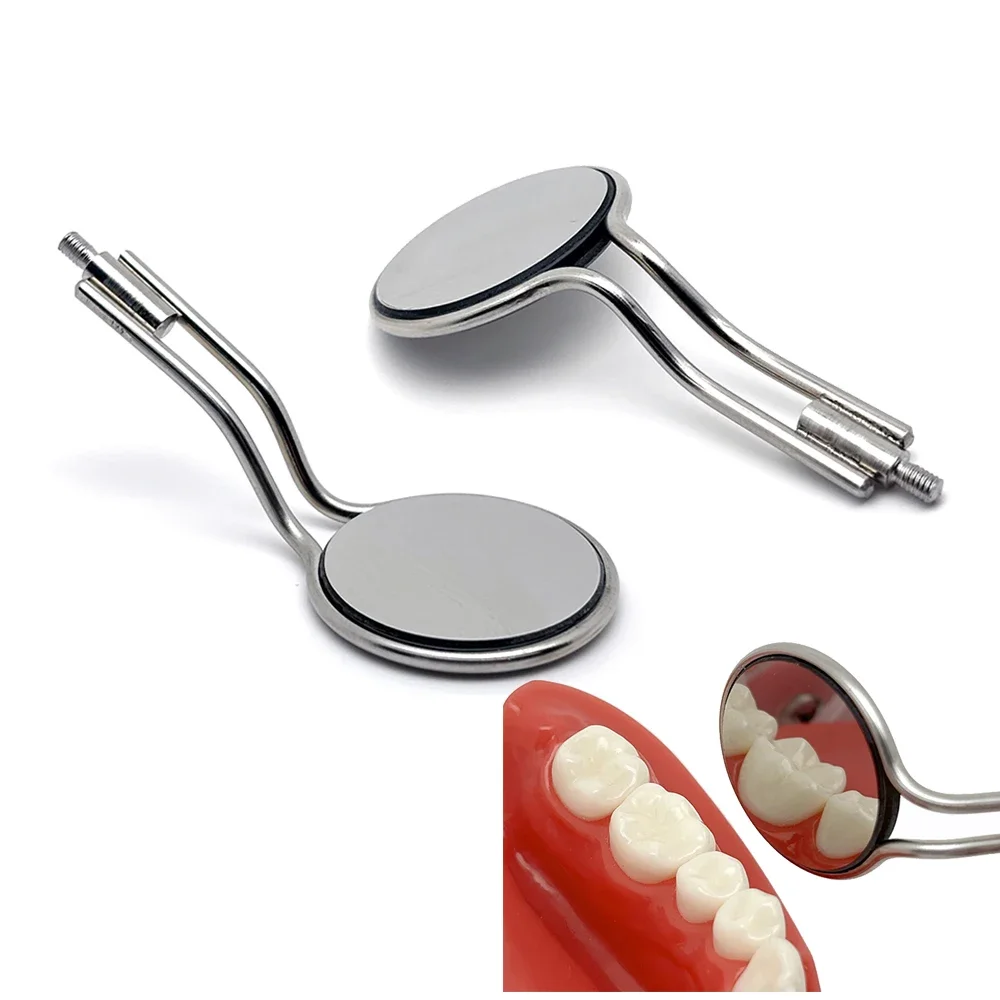 

Rhodium Coated Anti Fog Dental Mouth Mirror Double Sided Reusable Intraoral Examination Mirror