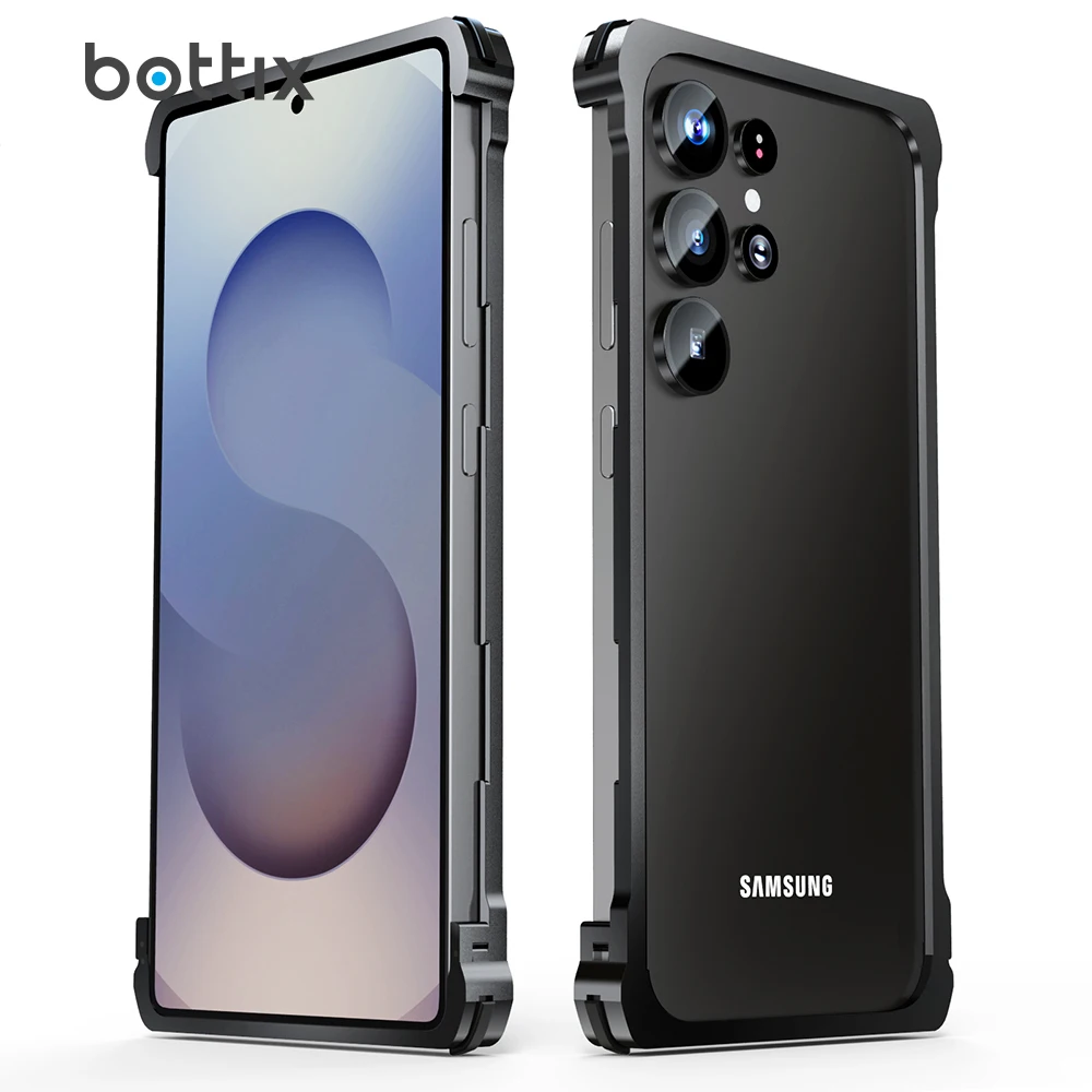 

Легкий металлический бампер для Samsung Galaxy S25 Ultra Frame Case Ультратонкий чехол из алюминиевого сплава с защитной пленкой для экрана