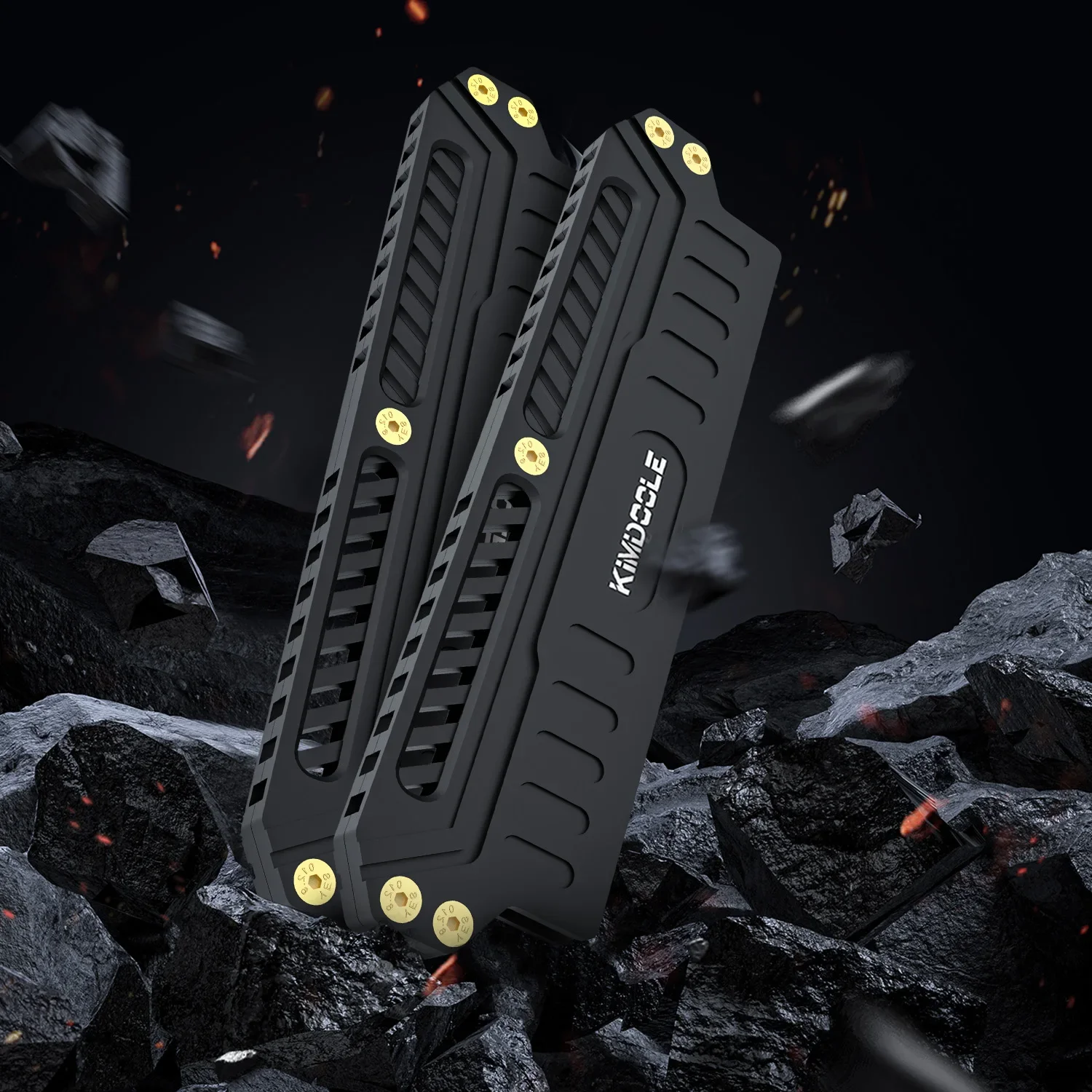 

DDR4/DDR5 Kimdoole Aluminum Alloy Cooling Heatsink Cooling Vest Memory RAM Cooler for PC RAM PC Game Overclock Cooler for Ram