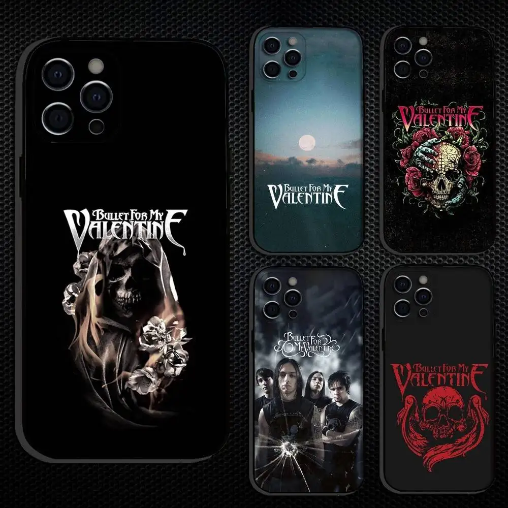 

B-Bullet for My Valentine B-BFMV Phone Case For iPhone 16,15,14,13,12,11 Plus,Pro Max, Others Soft Black Cover