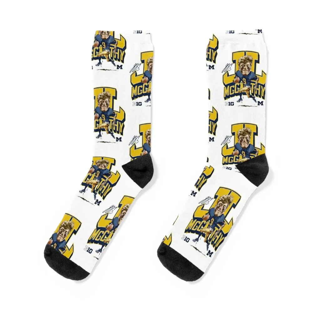jj mccarthy - art Socks designer funny gifts anti slip football set Luxury Woman Socks Men's