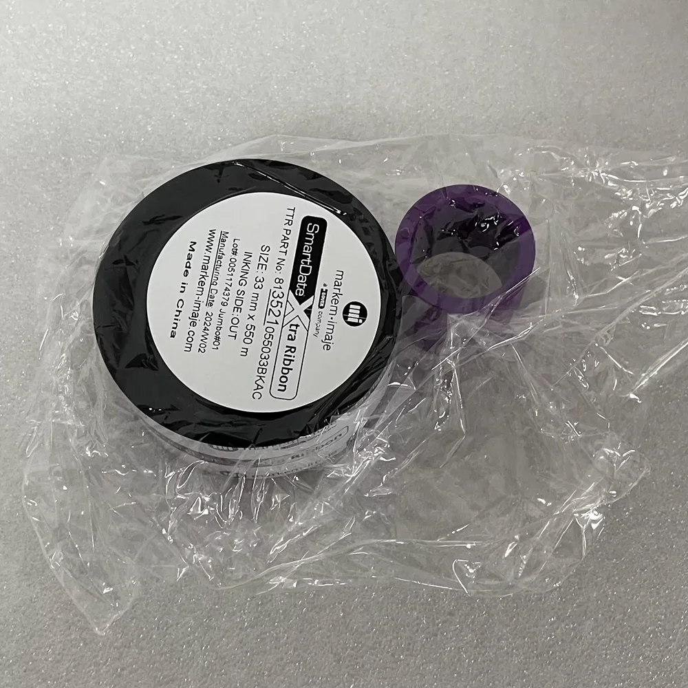 Markem Imaje 8018 Ribbon 81352105533BK Black 33mm/550m 30 Rolls Per Box Imaje Coding Machine Tto Ribbon