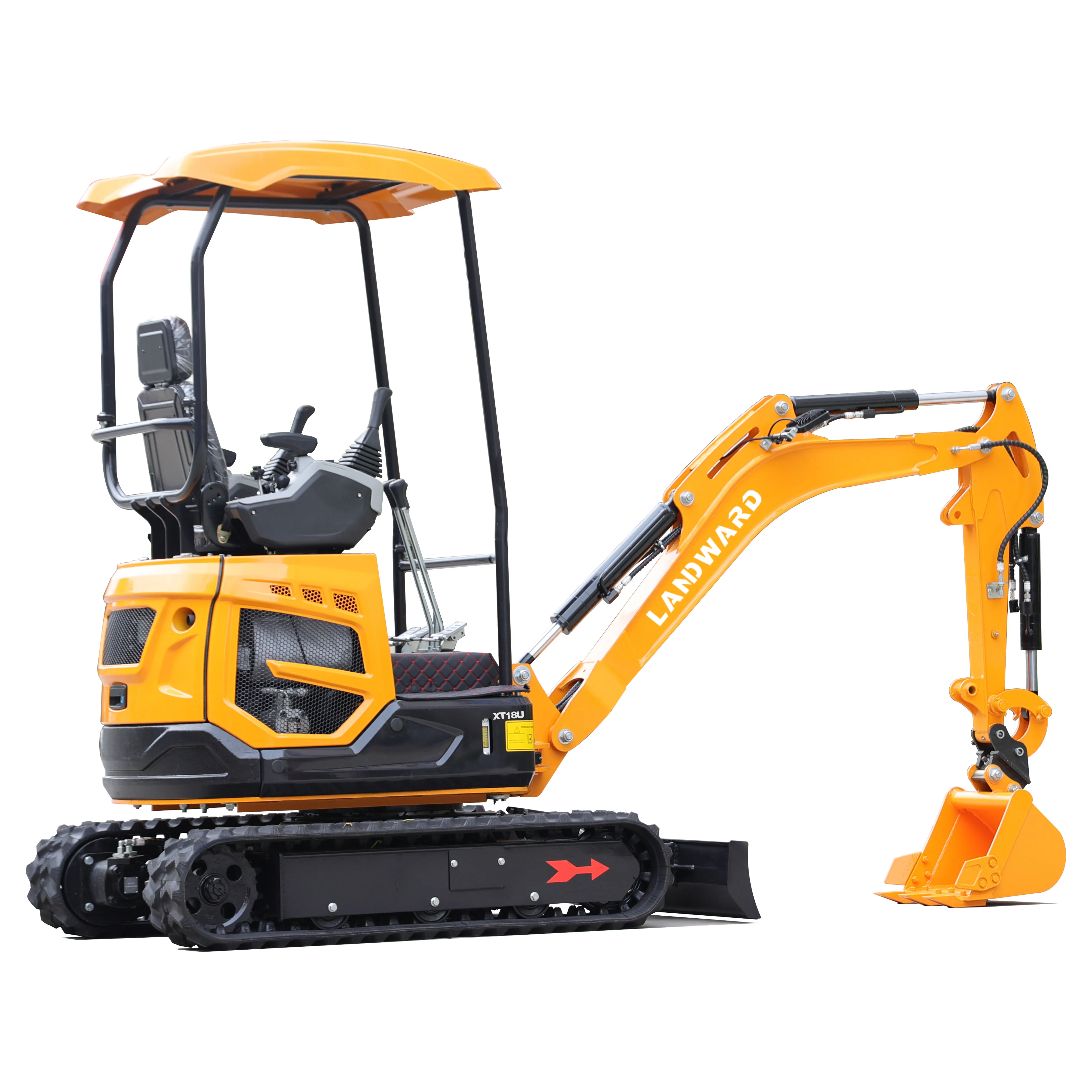 LANDWARD New Customization Factory Price 1.8ton 2ton Mini Excavator Small Hydraulic Crawler Excavator Machine