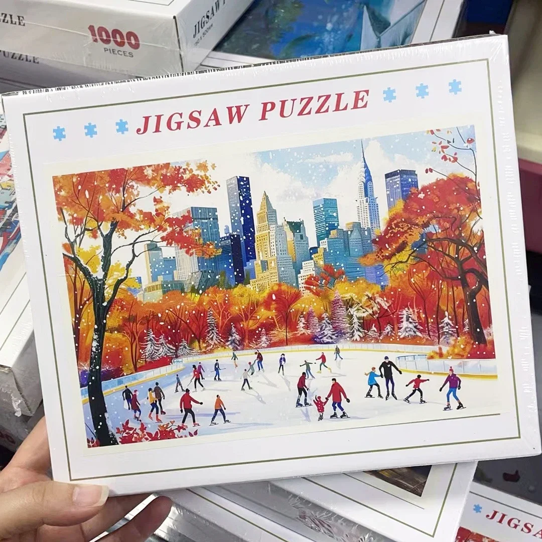 

Бумажный пазл для взрослых, 1000 элементов, игрушка-головоломка, пейзаж, анимация, декоративная картина, развитие мышления