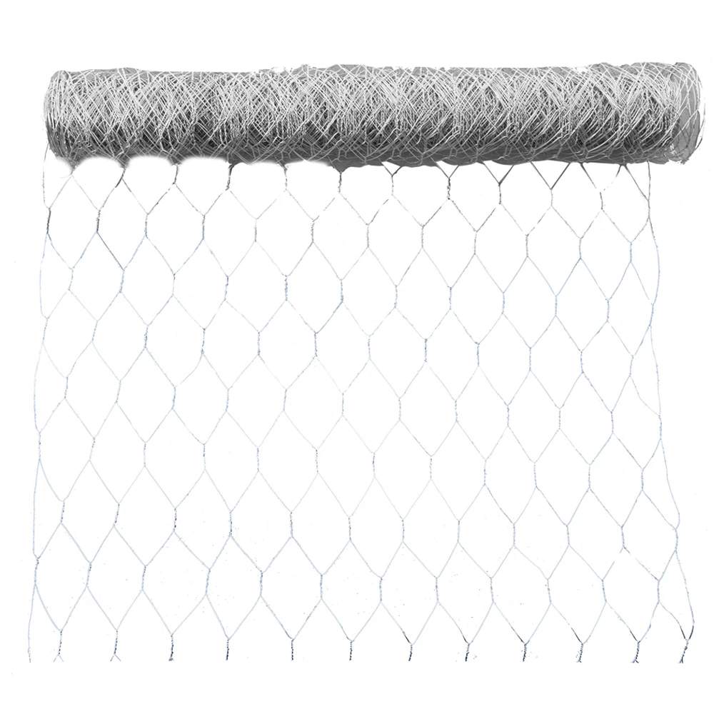 Chicken Wire Fencing, 2ft X 150ft Hexagonal Galvanized Chicken Wire Mesh Fence 2 Inch Mesh Fence Poultry Netting Animal Barrier for Craft Projects Gardening Chicken Coop Rabbit Pet