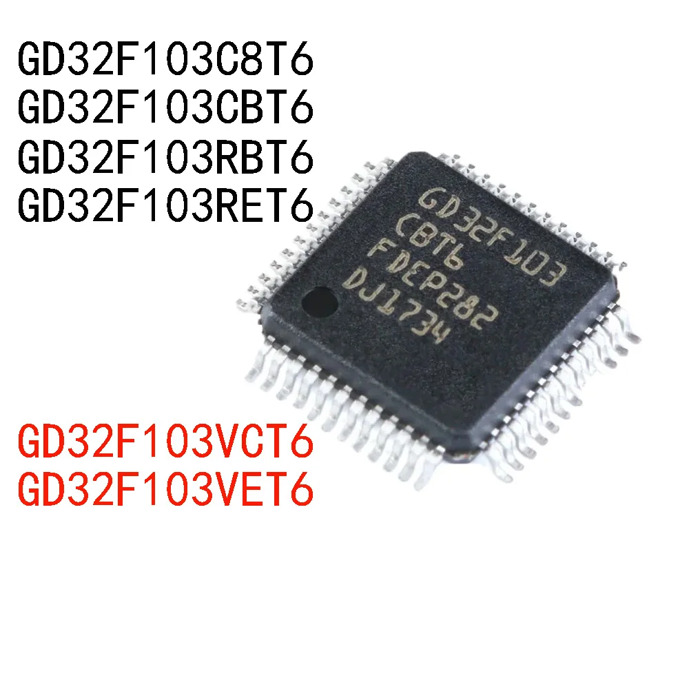 10 قطعة/الوحدة جيجاديفيس GD32F103C8T6 GD32F103CBT6 GD32F103RBT6 GD32F103RET6 GD32F103VCT6 GD32F103VET6 GD32 103VGT6