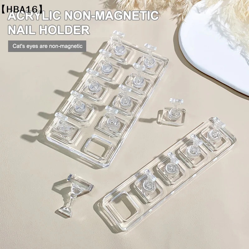 maveraHBA16 Deel1 ensemble affichage d'ongles Non magnétique présentoir d'ongles support de conseils support de pratique d'ongle outils de support de manucure à faire soi-même