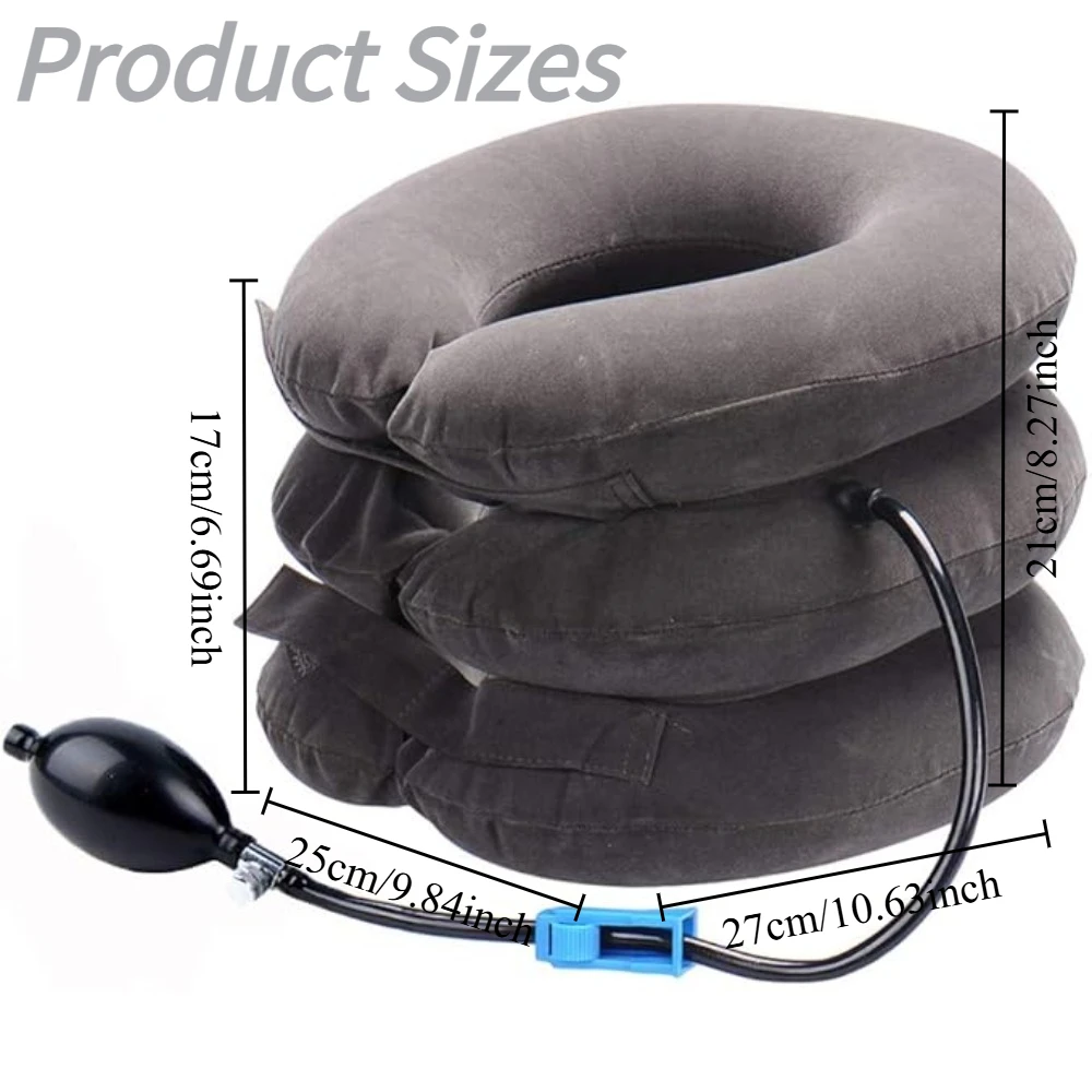 Cervical Neck Traction Device Inflatable Neck Stretcher, Inflatable & Adjustable Neck Stretcher Neck Support Brace