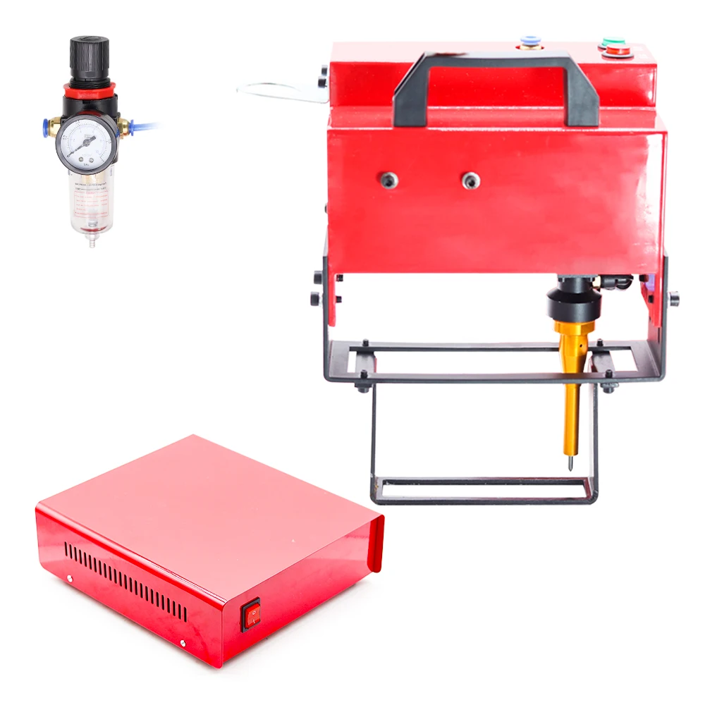 Portable Engraving 100*20mm Hand-held Electric Pneumatic Marking Machine for Nameplate Cylinder Number Frame Number Plotter