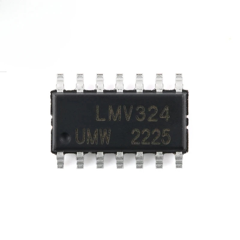 10pcs/5pc LMV324 LMV324IDR SOP-14 Four-channel Quad Low Power Rail-to-Rail Operational Amplifier Chip IC Integrated Circuit