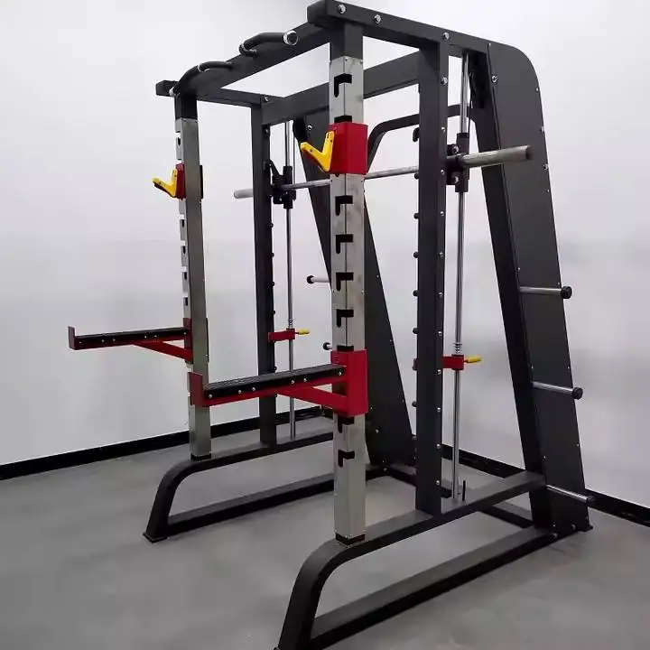 Hot Sale Commercial Fitness Equipment Factory Price Multi-Functional Smith Machine Gym Squat Leg Back Strength Training Power