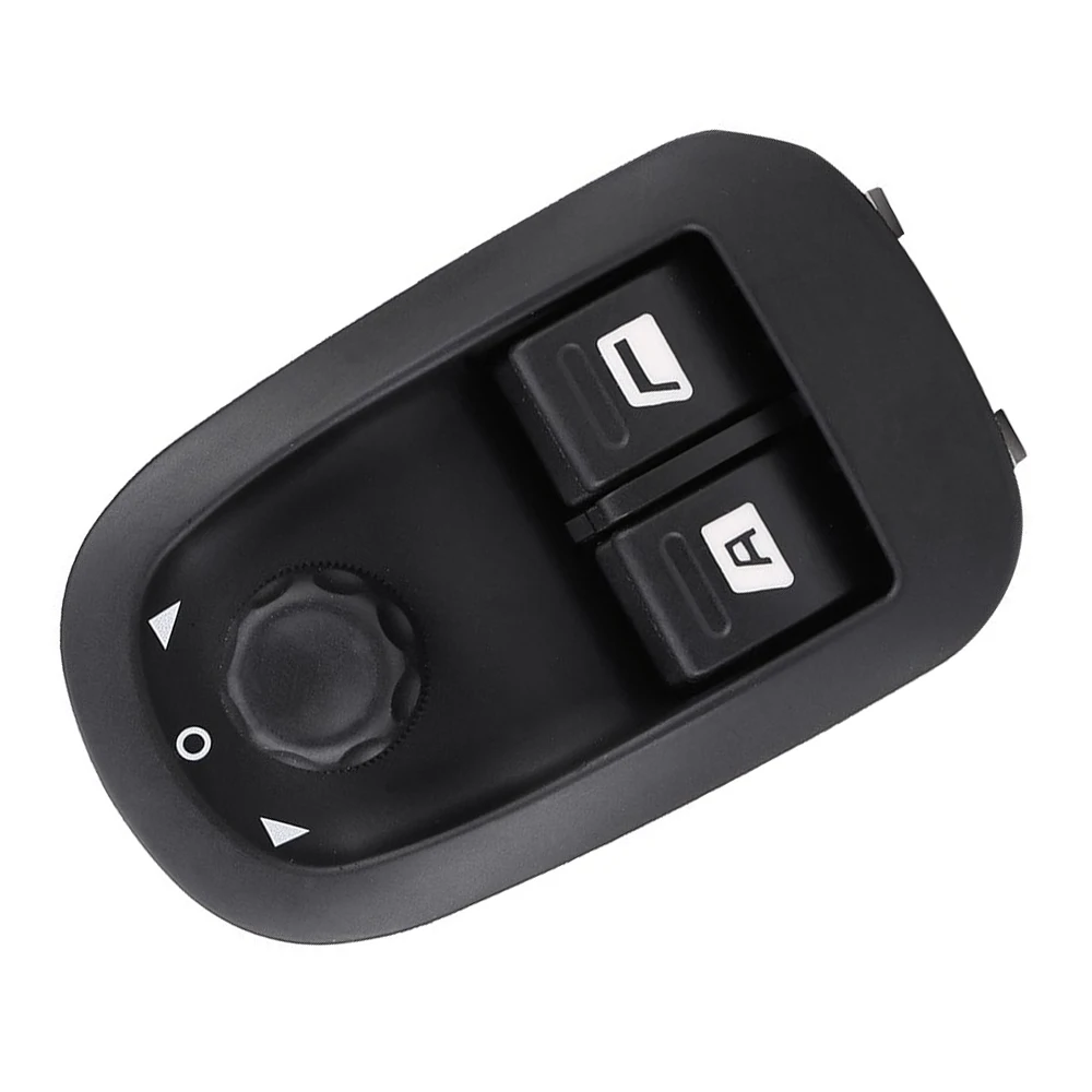 6554.WA لبيجو 206 306 مفتاح نافذة الطاقة الكهربائية الجديد للسائق الأمامي الأيسر مع 5 + 17 دبابيس باللون الأسود