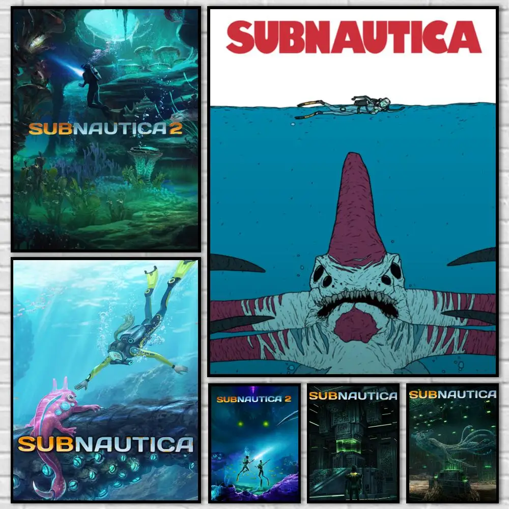 Game Subnautica Poster Durable HD PVC Wall Art - Waterproof Dustproof Easy Install For Home Cafe