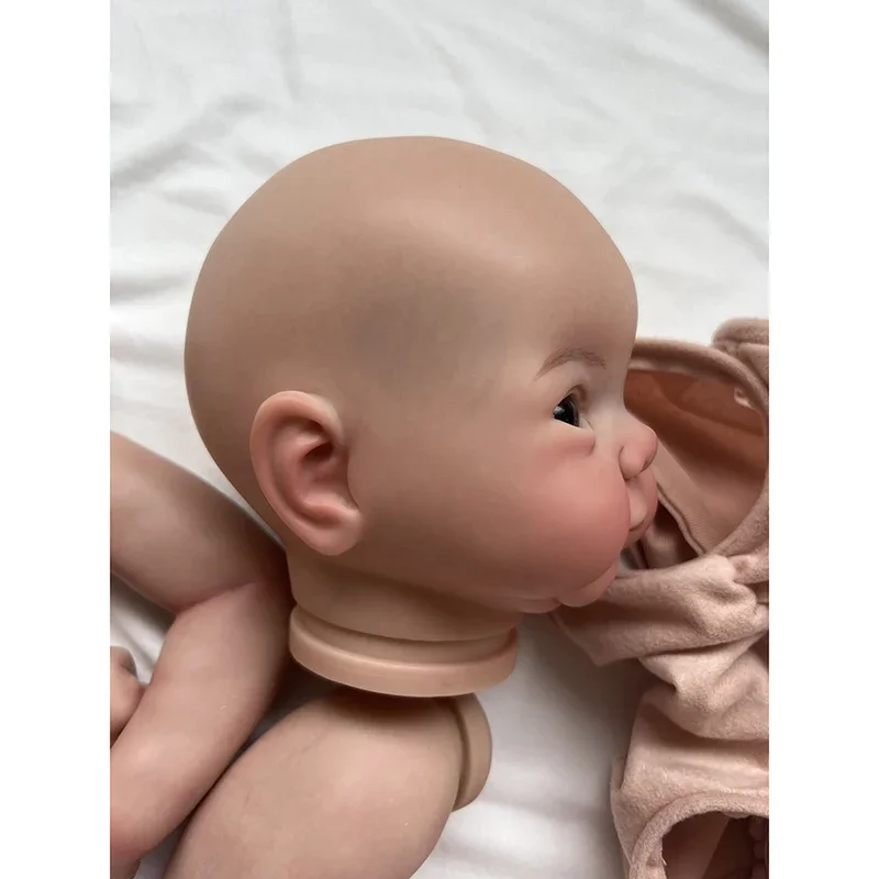 19inch Juliette Reborn Kits Unfinished Painted Doll  Parts Cute Baby 3D Painting with Visible Veins Included Cloth Body