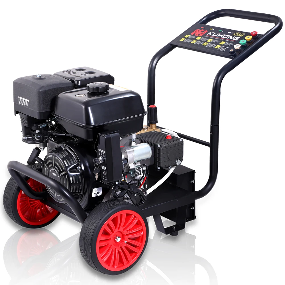 Kuhong Commercial 4400 Psi 200 Bar High Gas Portable Compact Petrol Pressure Washer