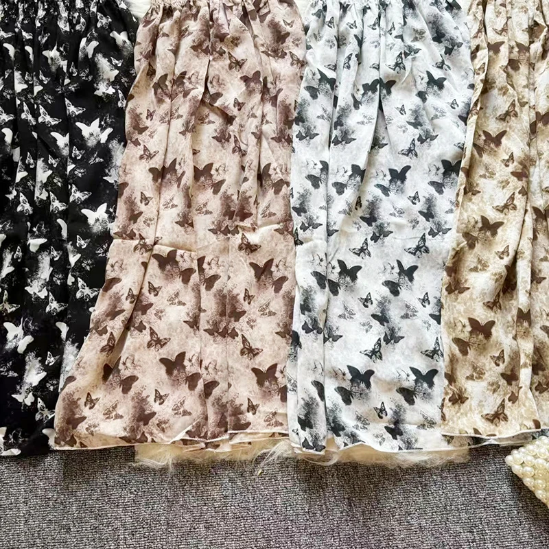 Vestidos con estampado Floral para mujer, vestido elegante ajustado sin mangas con tirantes finos, bata acampanada de cintura alta para mujer 2025